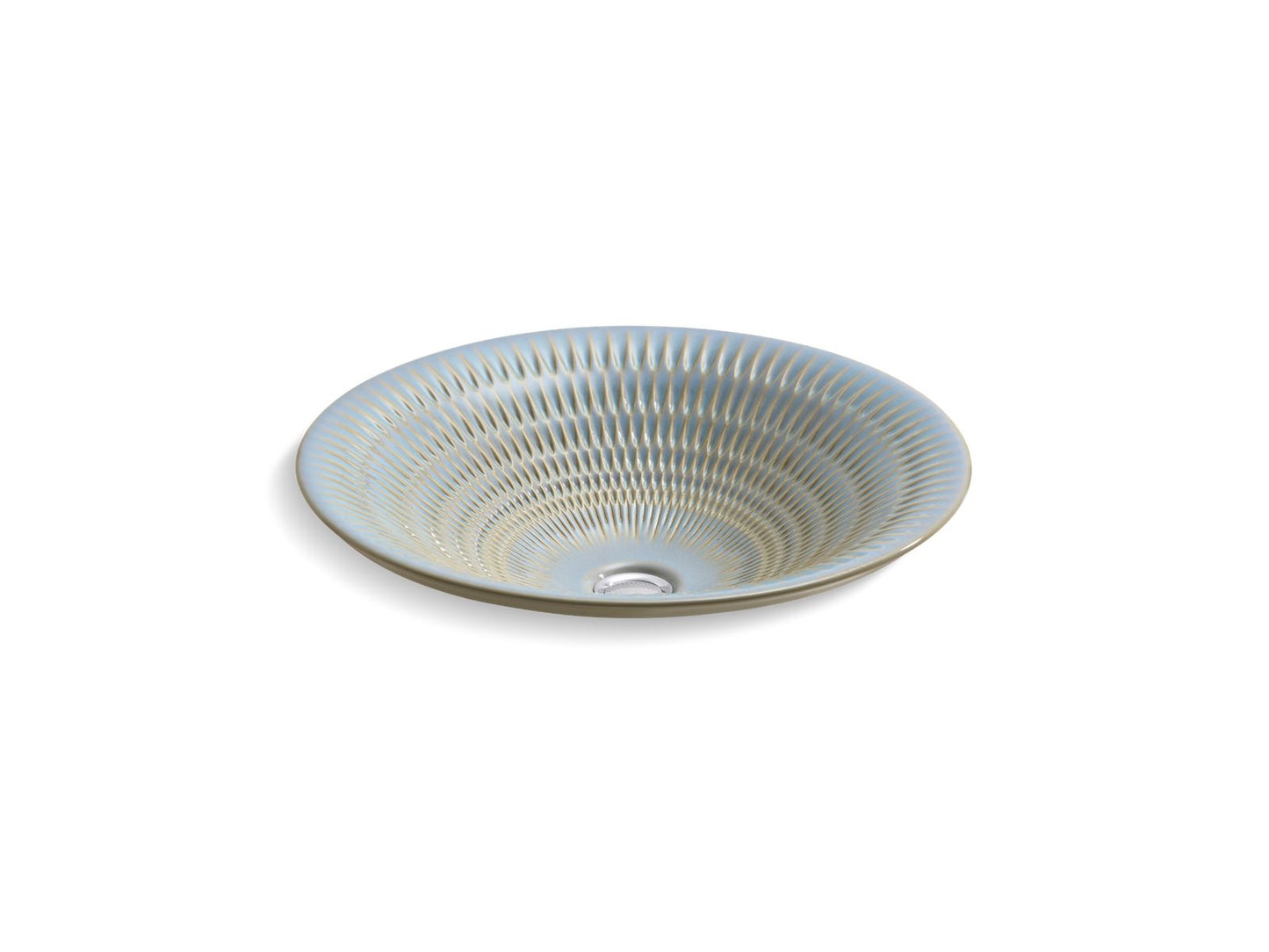 KOHLER K-17890-RL Derring Carillon 17-3/4" round drop-in bathroom sink, no overflow
