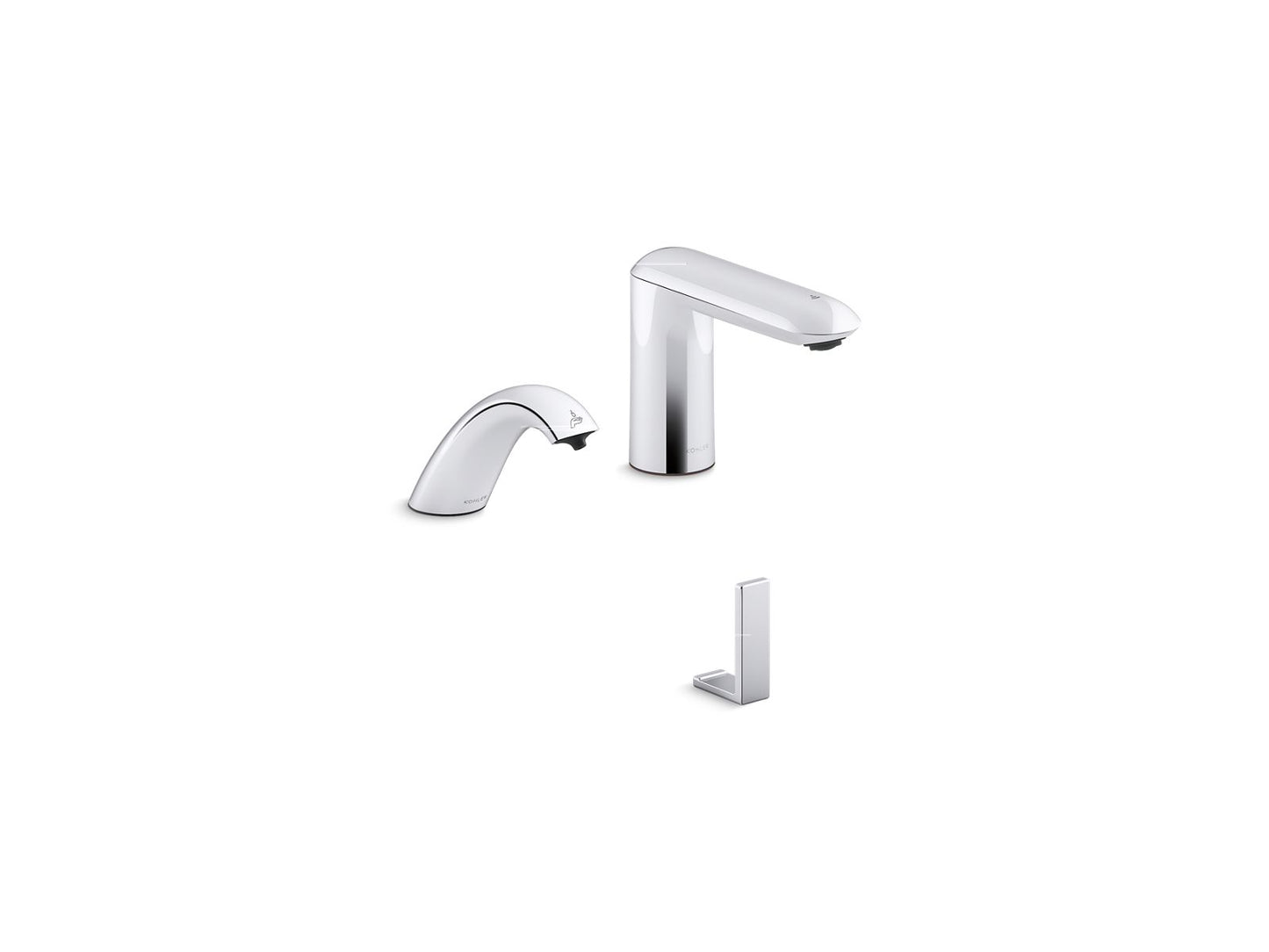 KOHLER K-181029-BK1 Kumin Curve Touchless lavatory faucet and soap dispenser for Constellation lavatory system, 0.5 gpm