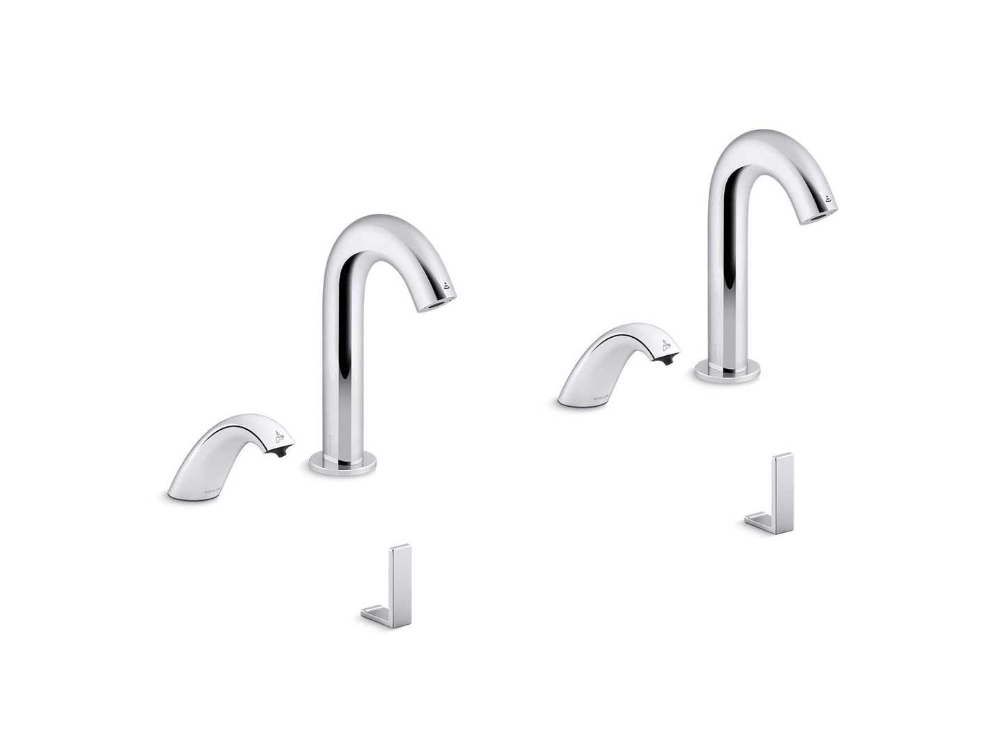 KOHLER K-181030-BB1 Oblo Curve Touchless lavatory faucets and soap dispensers for Constellation lavatory system, 0.5 gpm