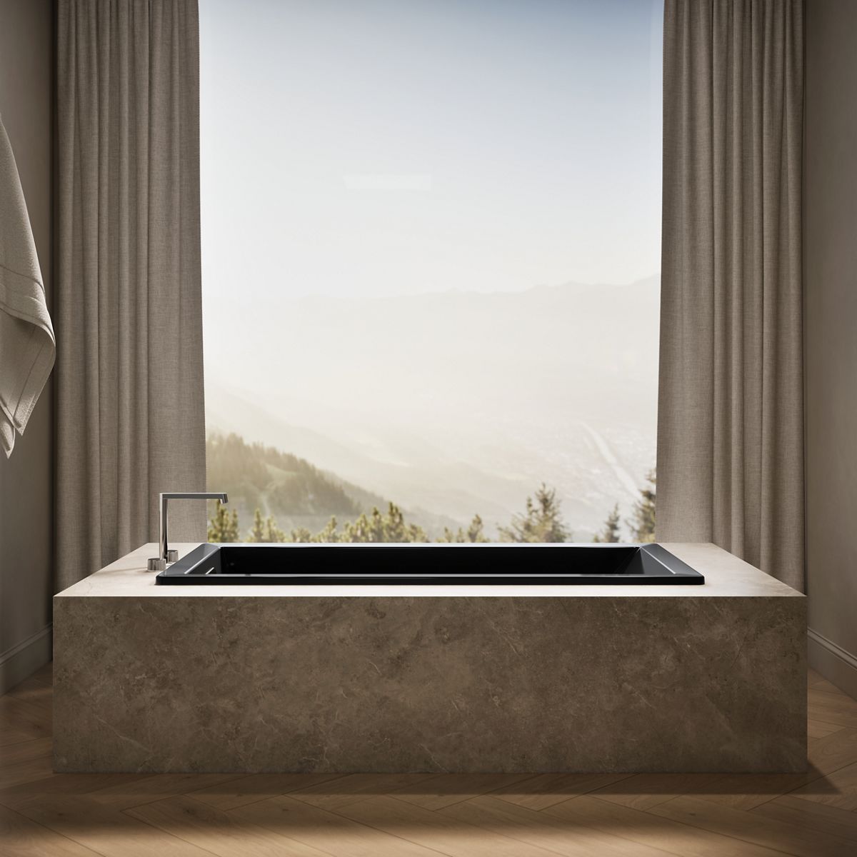 KOHLER K-1821 Underscore 66" x 32" drop-in bath