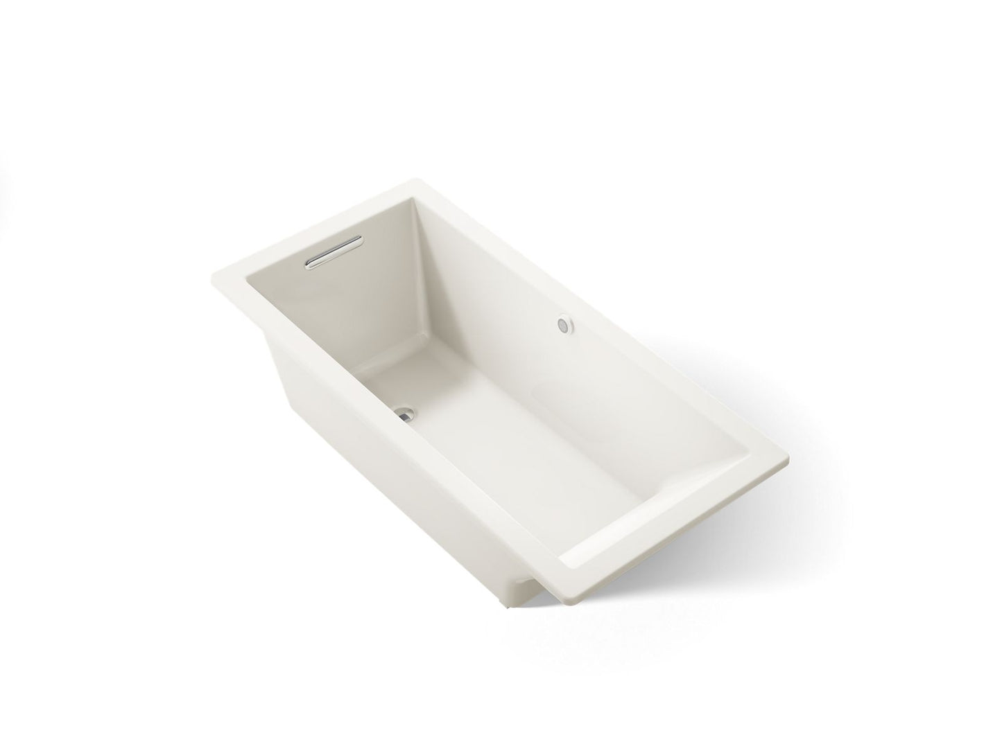 KOHLER K-1821-W1 Underscore 66" x 32" drop-in bath with Bask heated surface