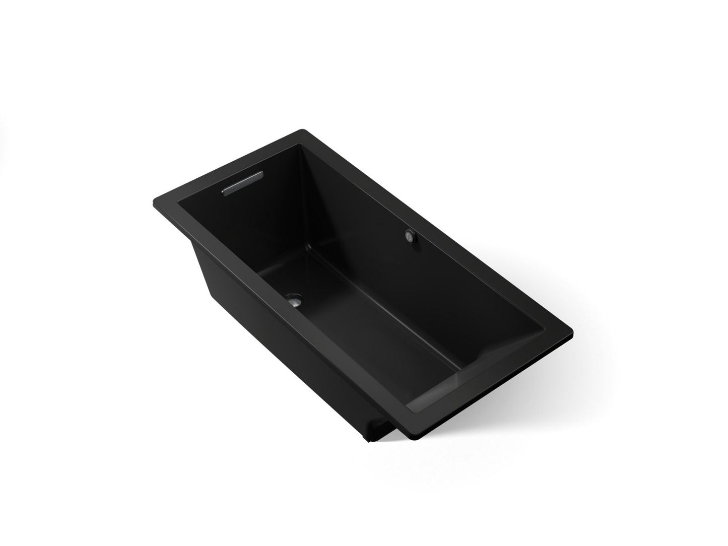 KOHLER K-1821-W1 Underscore 66" x 32" drop-in bath with Bask heated surface