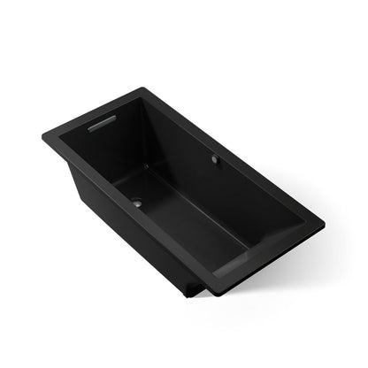 KOHLER K-1821-W1 Underscore 66" x 32" drop-in bath with Bask heated surface