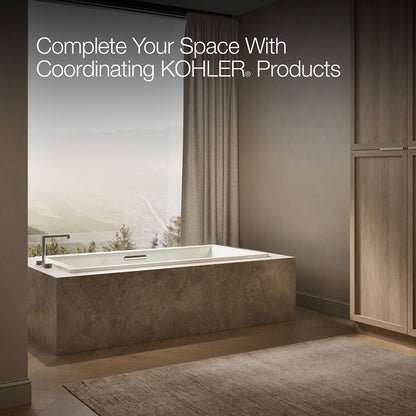 KOHLER K-1834-W1 Underscore 72" x 36" drop-in bath with Bask heated surface