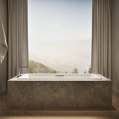 KOHLER K-1834-W1 Underscore 72" x 36" drop-in bath with Bask heated surface