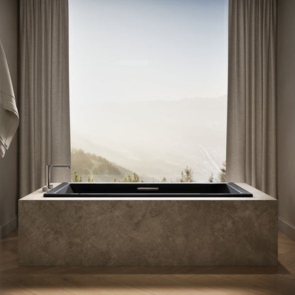 KOHLER K-1834-W1 Underscore 72" x 36" drop-in bath with Bask heated surface