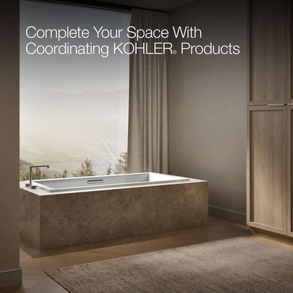 KOHLER K-1834-W1 Underscore 72" x 36" drop-in bath with Bask heated surface