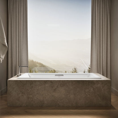 KOHLER K-1834-W1 Underscore 72" x 36" drop-in bath with Bask heated surface