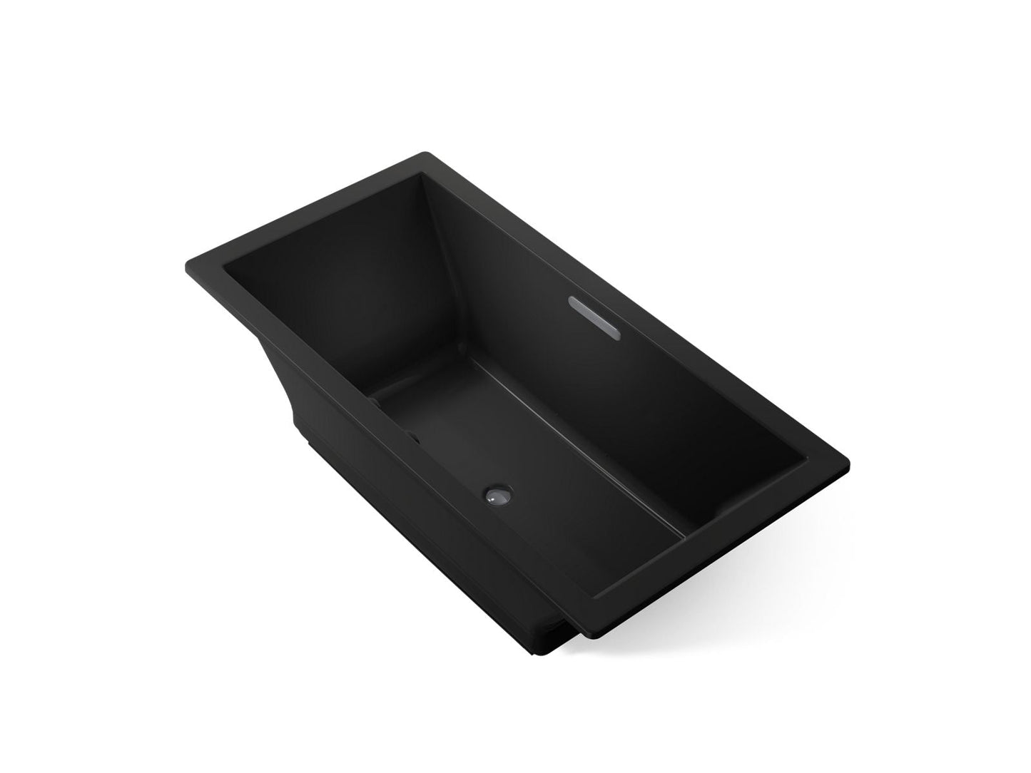 KOHLER K-1835-GHW Underscore 72" x 36" drop-in Heated BubbleMassage air bath with Bask heated surface