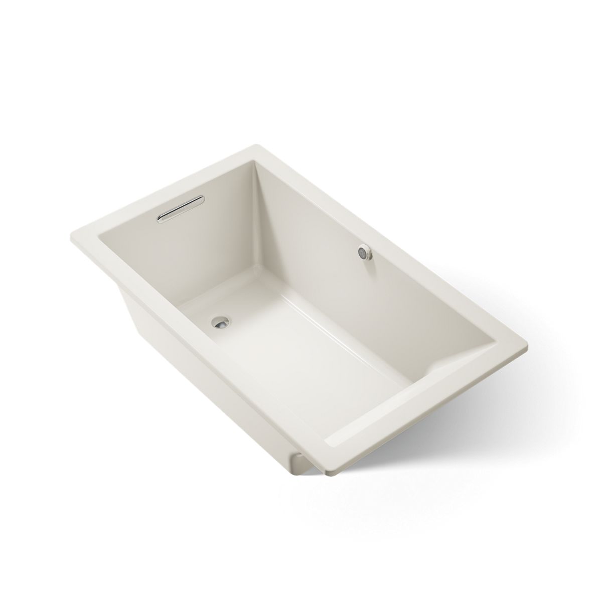 KOHLER K-1848-W1 Underscore 60" x 36" drop-in bath with Bask heated surface