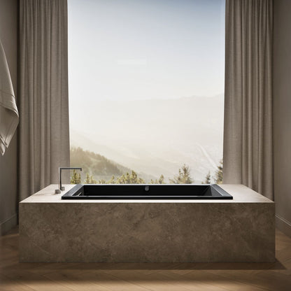 KOHLER K-1848-W1 Underscore 60" x 36" drop-in bath with Bask heated surface