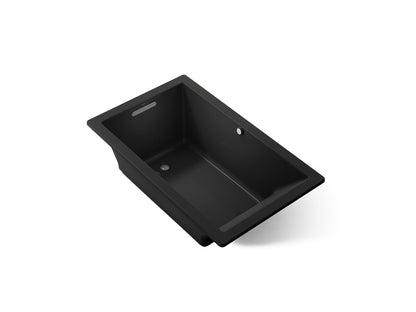 KOHLER K-1849-GHW Underscore 60" x 36" drop-in Heated BubbleMassage air bath with Bask heated surface