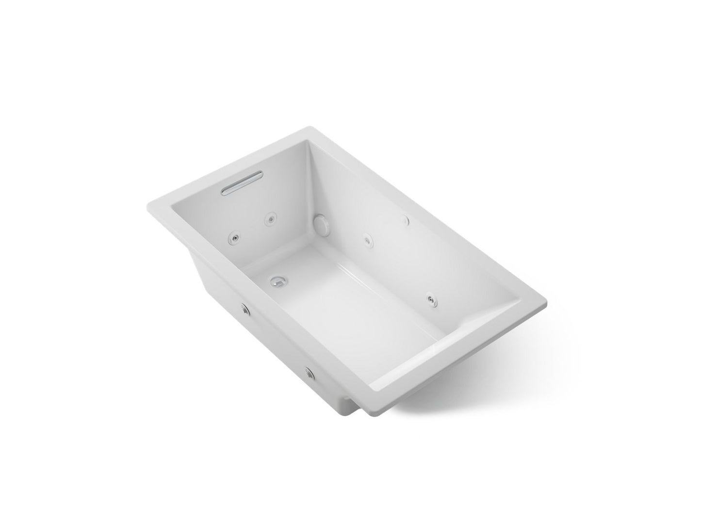 KOHLER K-1849-JH Underscore 60" x 36" drop-in heated whirlpool bath