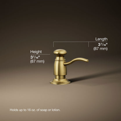 3/4 view of product with dimensions