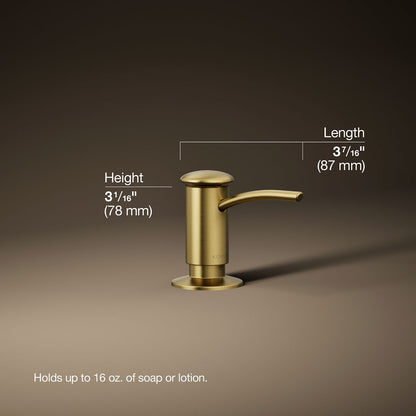 3/4 view of product with dimensions