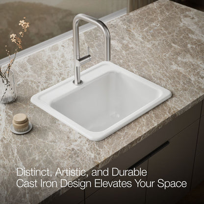 KOHLER K-19017-1 Glen Falls 25" top-/undermount single-bowl utility sink