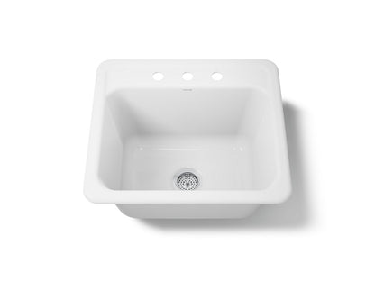 KOHLER K-19017-3 Glen Falls 25" top-/undermount single-bowl utility sink