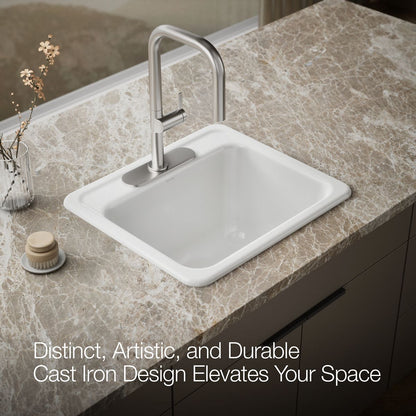 KOHLER K-19017-3 Glen Falls 25" top-/undermount single-bowl utility sink