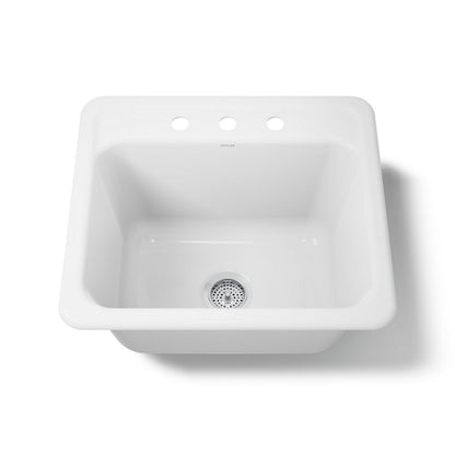 KOHLER K-19017-3 Glen Falls 25" top-/undermount single-bowl utility sink