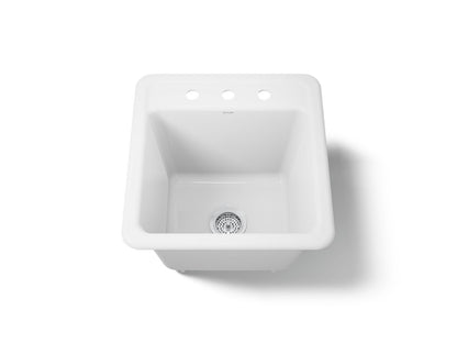 KOHLER K-19022-3 Park Falls 21" top-/undermount single-bowl utility sink