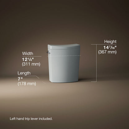 KOHLER K-19042 Persuade Curv Toilet tank, dual-flush
