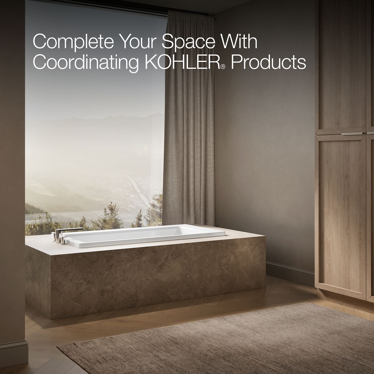 KOHLER K-1946 Archer 60" x 30" drop-in bath