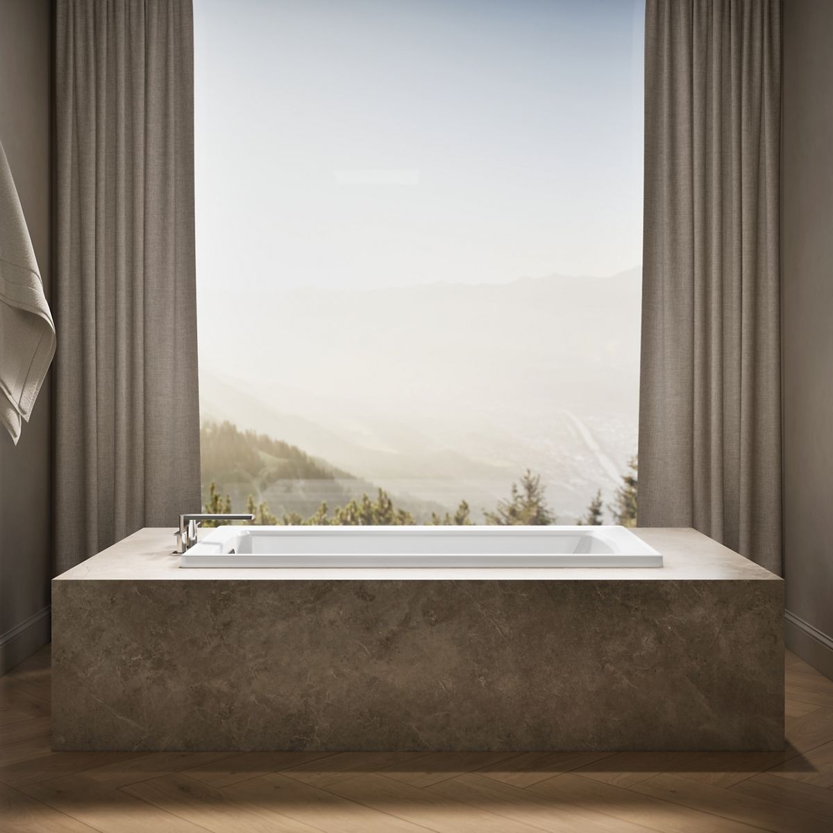 KOHLER K-1946 Archer 60" x 30" drop-in bath