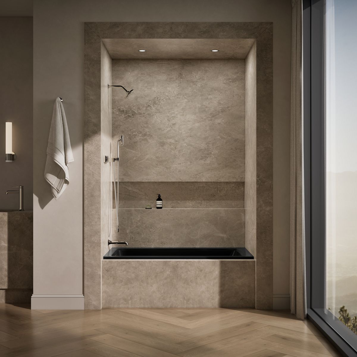 KOHLER K-1946-L Archer 60" x 30" alcove bath, left drain