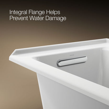 KOHLER K-1946-L Archer 60" x 30" alcove bath, left drain