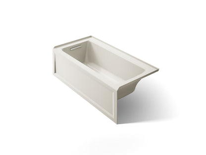 KOHLER K-1946-LA Archer 60" x 30" alcove bath, left drain
