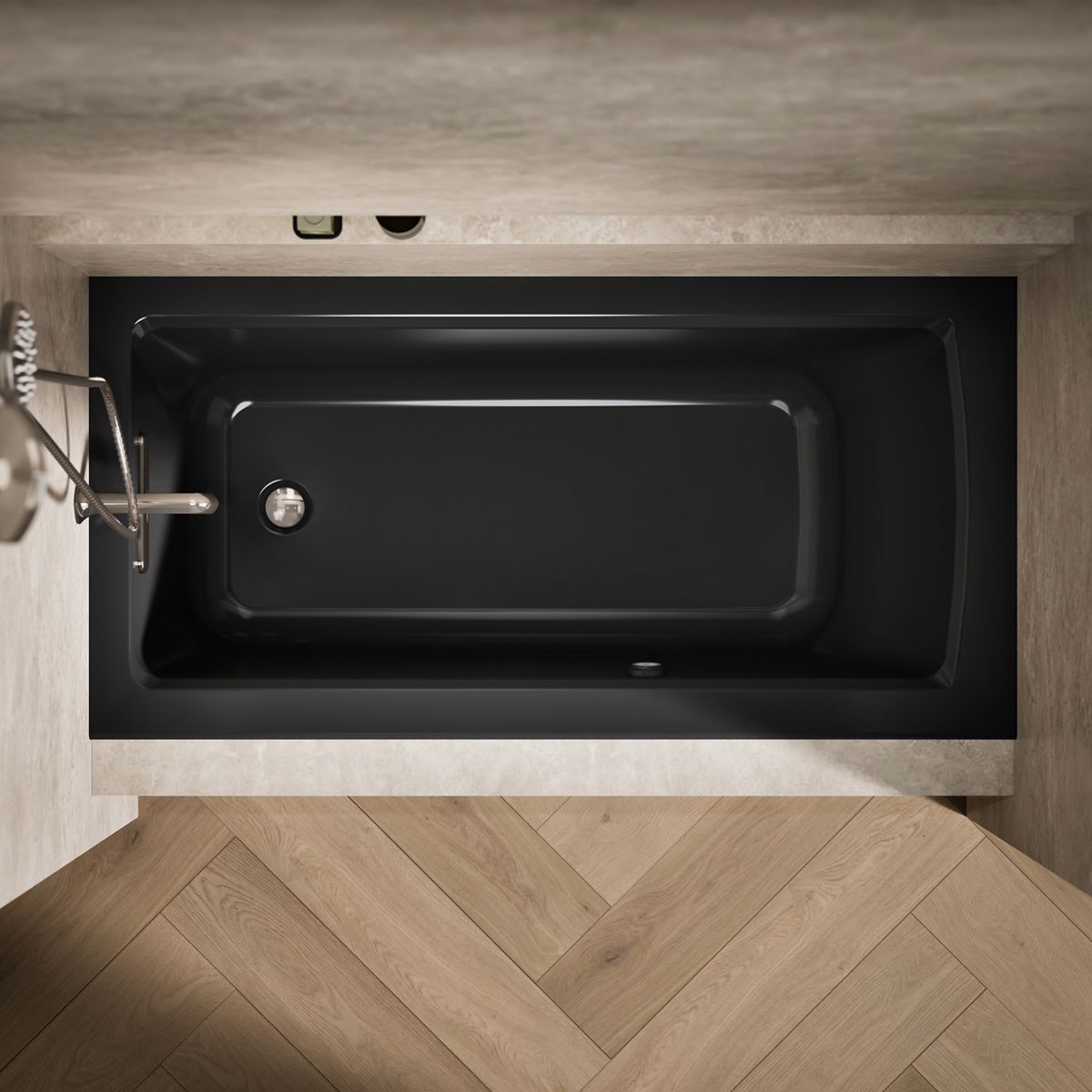 KOHLER K-1946-LW Archer 60" x 30" alcove bath with Bask heated surface, left drain