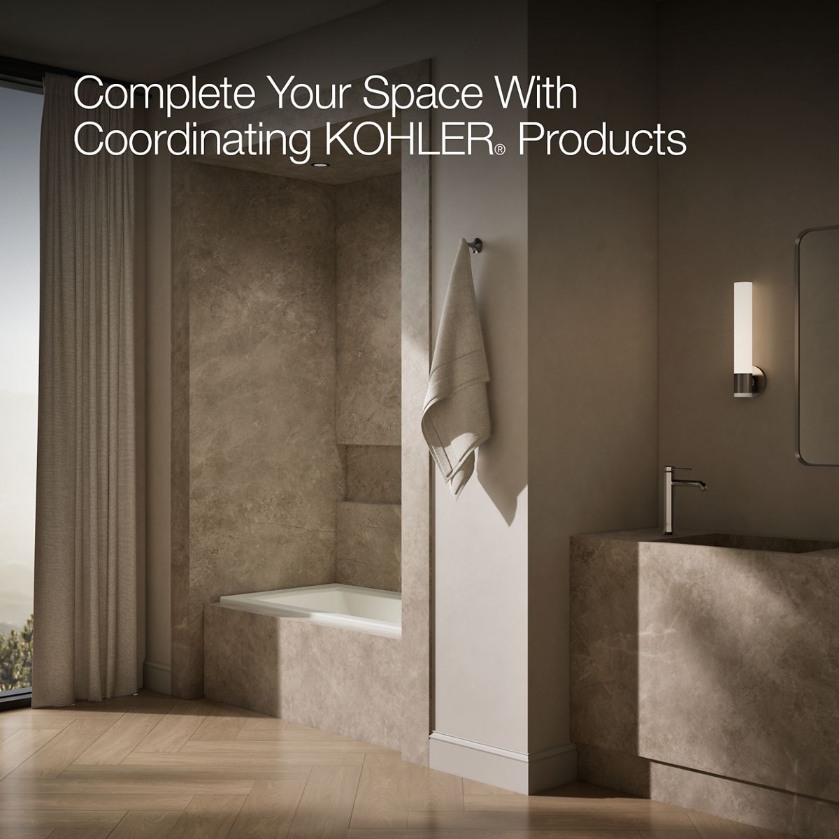 KOHLER K-1946-RW Archer 60" x 30" alcove bath with Bask heated surface, right drain