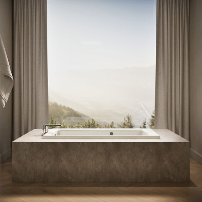 KOHLER K-1946-W1 Archer 60" x 30" drop-in bath with Bask heated surface