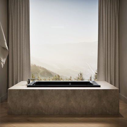KOHLER K-1946-W1 Archer 60" x 30" drop-in bath with Bask heated surface