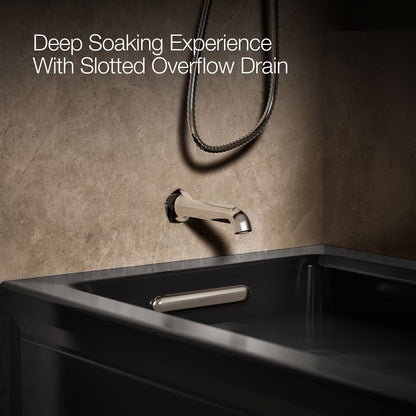 KOHLER K-1947-GHLA Archer 60" x 30" alcove Heated BubbleMassage air bath, left drain