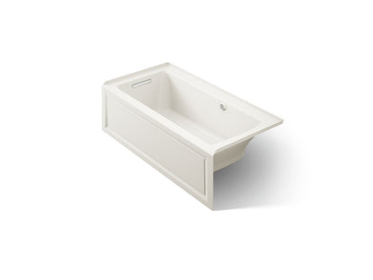 KOHLER K-1947-GHLAW Archer 60" x 30" integral apron Heated BubbleMassage air bath with Bask heated surface and left-hand drain