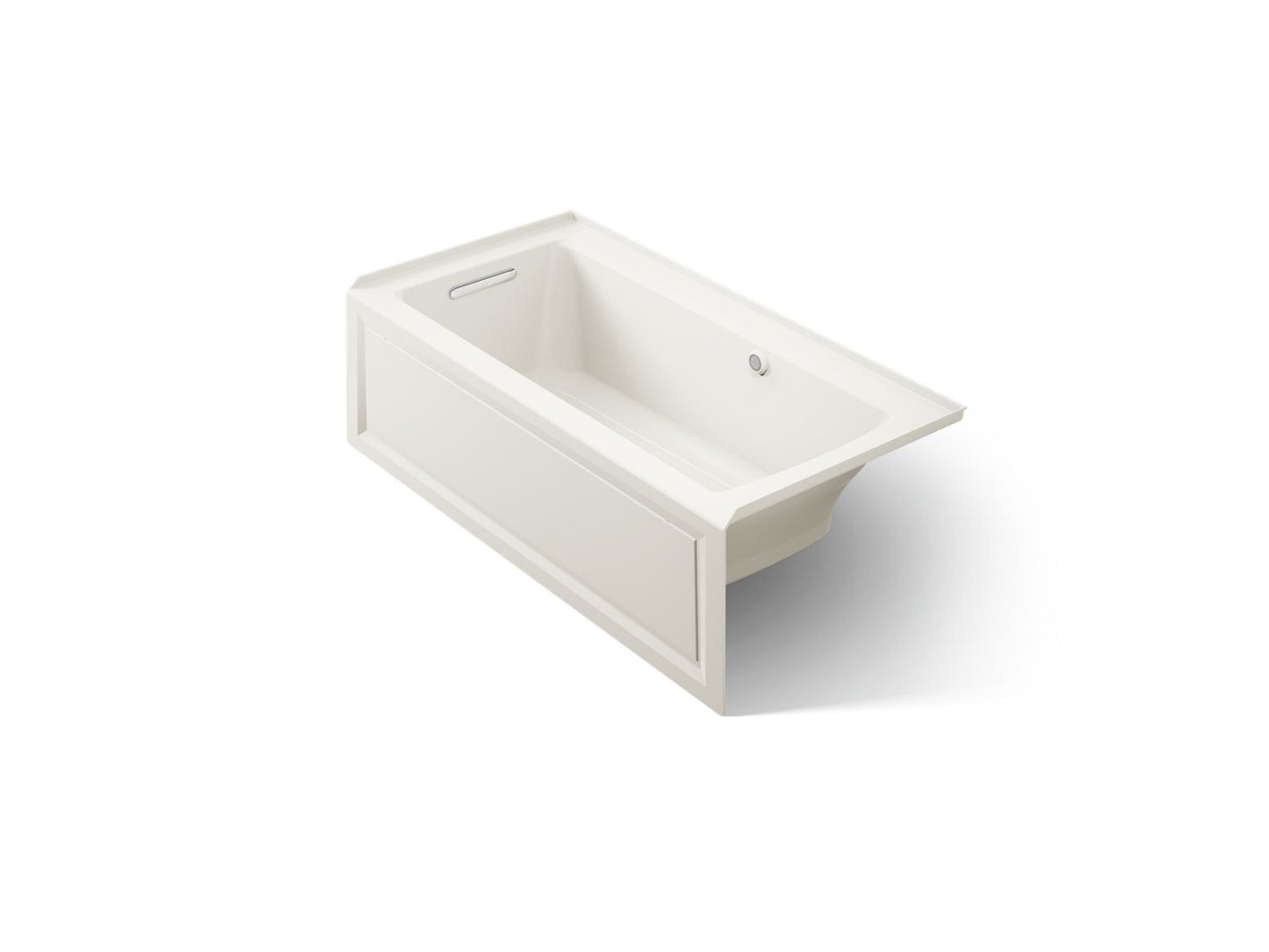 KOHLER K-1947-GHLAW Archer 60" x 30" integral apron Heated BubbleMassage air bath with Bask heated surface and left-hand drain