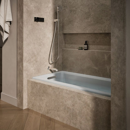 KOHLER K-1947-GHLF Archer 60" x 30" alcove Heated BubbleMassage air bath, left drain