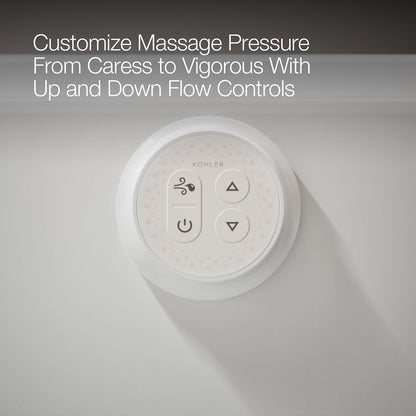 KOHLER K-1947-GHLF Archer 60" x 30" alcove Heated BubbleMassage air bath, left drain