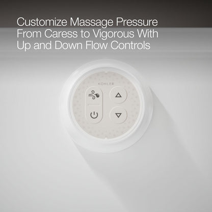 KOHLER K-1947-GHLF Archer 60" x 30" alcove Heated BubbleMassage air bath, left drain