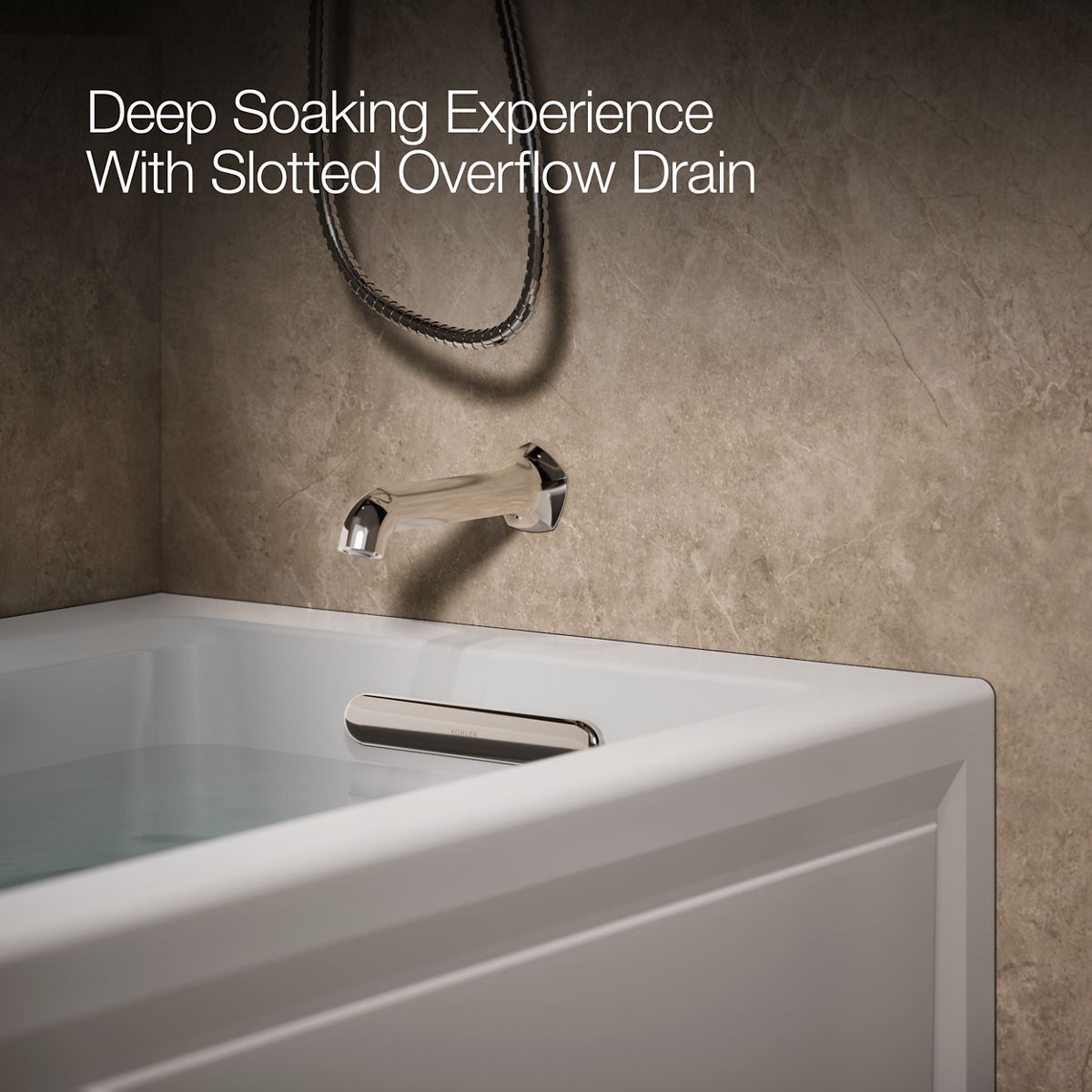 KOHLER K-1947-GHRA Archer 60" x 30" alcove Heated BubbleMassage air bath, right drain