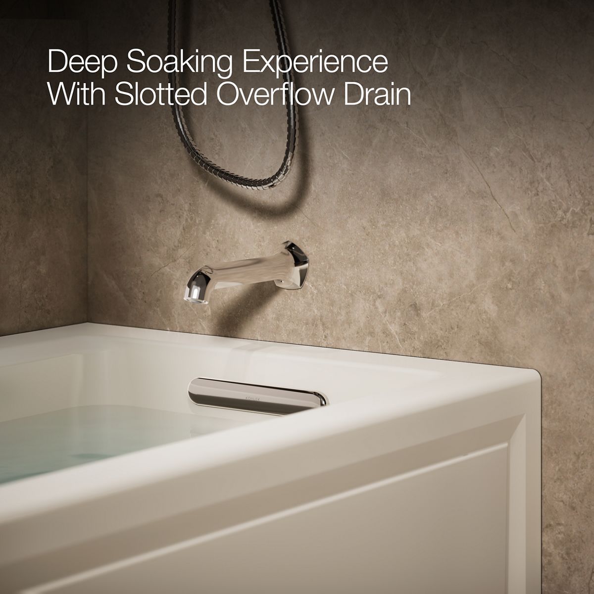 KOHLER K-1947-GHRAW Archer 60" x 30" alcove Heated BubbleMassage air bath with Bask heated surface, right drain