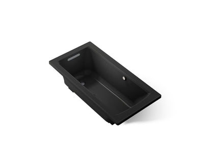 KOHLER K-1947-GHW Archer 60" x 30" drop-in Heated BubbleMassage air bath with Bask heated surface