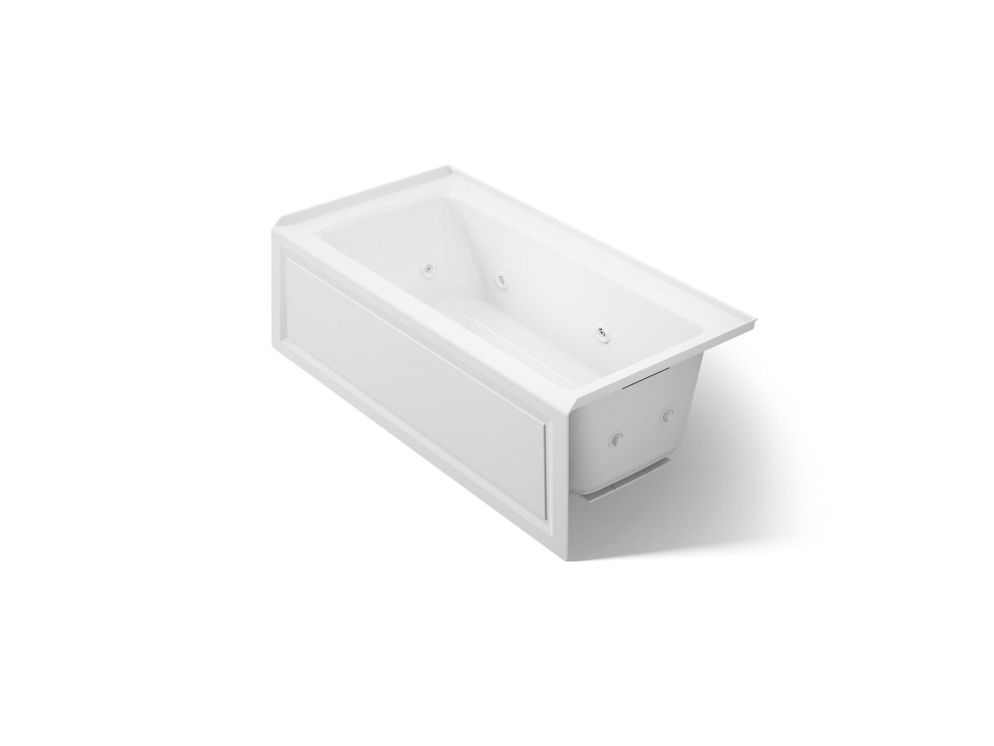 KOHLER K-1947-HRA Archer 60" x 30" alcove heated whirlpool bath, right drain