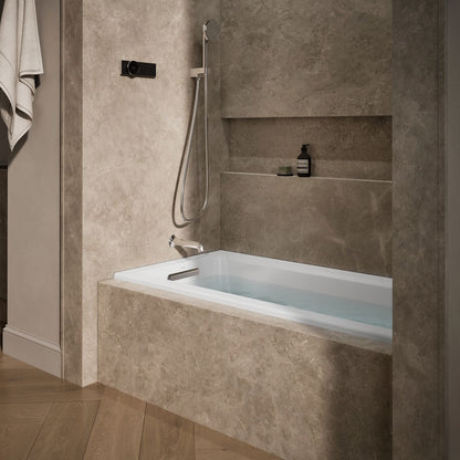 KOHLER K-1947-L Archer 60" x 30" alcove whirlpool bath, left drain