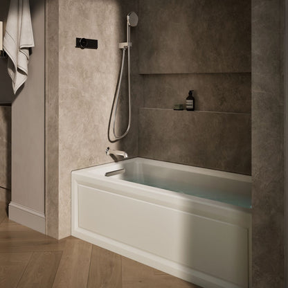 KOHLER K-1947-LAW Archer 60" x 30" alcove whirlpool bath with Bask heated surface, left drain