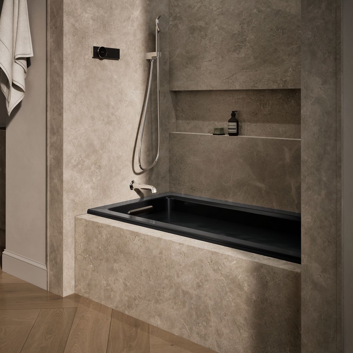KOHLER K-1947-LH Archer 60" x 30" alcove heated whirlpool bath, left drain