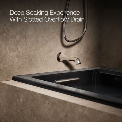 KOHLER K-1947-LH Archer 60" x 30" alcove heated whirlpool bath, left drain