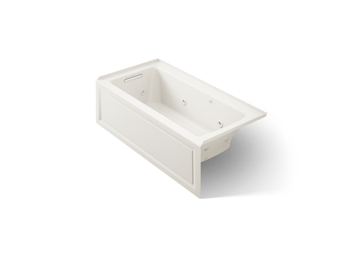 KOHLER K-1947-XGHLA Archer 60" x 30" alcove Heated BubbleMassage air bath and whirlpool, left drain
