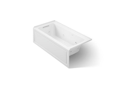KOHLER K-1947-XGHLA Archer 60" x 30" alcove Heated BubbleMassage air bath and whirlpool, left drain